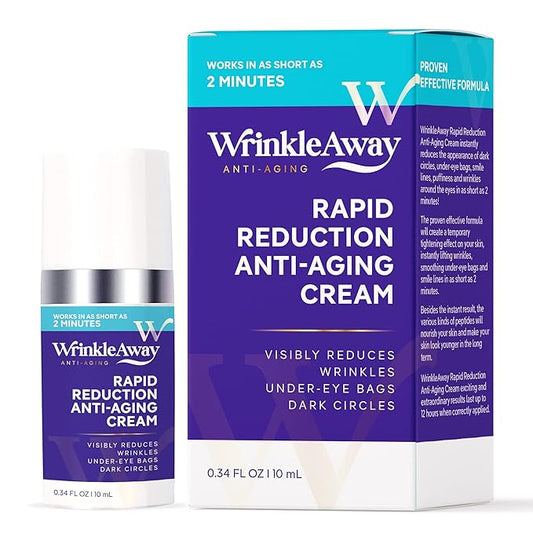 Rapid Reduction Anti-Aging Cream, Visibly Reduce Wrinkles, Under Eye Bags, Dark Circles and Fine Lines, Instant Result in 2 Minutes-10mL by WrinkleAway-Velvo Beauty