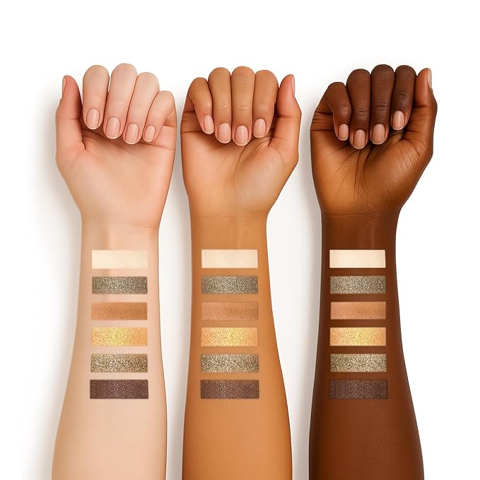 6 Colors Mini Naked Eyeshadow Makeup Palette Olive-colored Neutral Tone Eye Shadow Matte & Shimmer Nude Make Up Pallet with Mirror Blendable Highly Pigmented Travel Size Gift Kit 04-Velvo Beauty