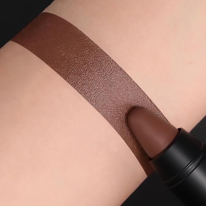 FOCALLURE Ultra Chic Matte Lipstick,Rich Vitamin E Lip Crayon,Lightweight Matte Color without Drying or Fading,Long Lasting Waterproof Lips Makeup,ROSE TAUPE-Velvo Beauty