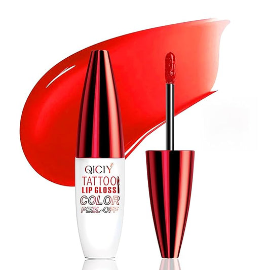 QueenDiary Lip tint Peel Off Lip Stain,Lip Stain Waterproof, Lip Tattoo Peel Off with Matte Finish, Long Lasting, Transfer-proof, Highly Pigmented Color (Crush Stain)-Velvo Beauty