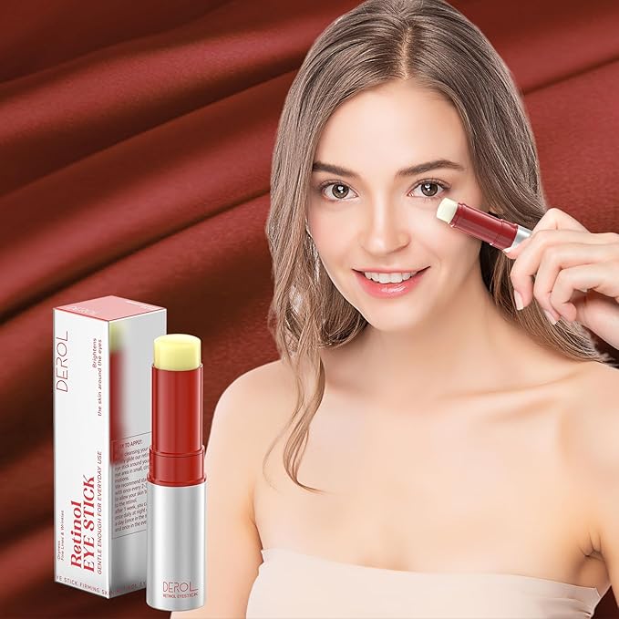 Retinol Eye Cream,Anti Aging Eye Cream, Retinol Eye Stick for Dark Circles and Puffiness Bags Treatment, Eye Balm Instantly Brighten,Under Eye Cream,Eye Cream for Wrinkles,Reduces Fine Lines-Velvo Beauty