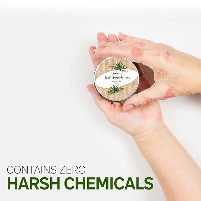 Tea Tree Oil Balm -100% All Natural | Great Cream for Soothing Irritations like Rashes, Insect Bites, Folliculitis, Acne, Itches, Dry Heels, Cuticles, Saddle Sores and more!-Velvo Beauty