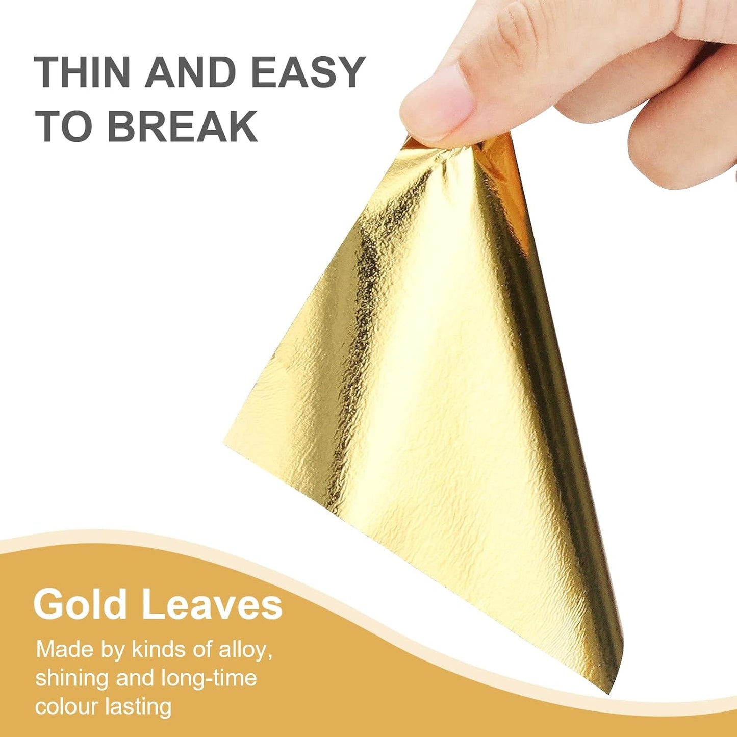 200pcs BUBIMON Imitation Rose Silver Gold Leaf Sheets Gold Foils Sheets Nail Foil for Paint, Resin, Nails, Jewelry, Slime, Arts, Gilding Crafting, Decoration, Sculpture, Furniture-Velvo Beauty