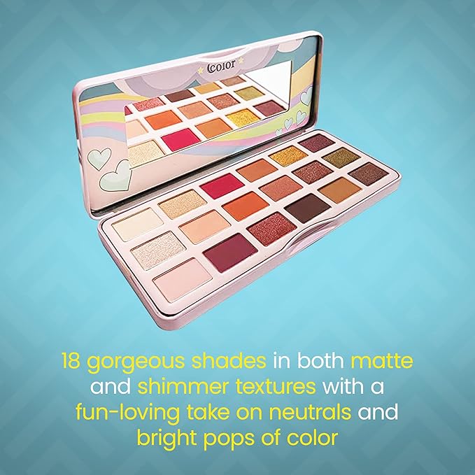 Cosmetics Fairy Tale 2 Eye Shadow Palette Makeup, 18 Ultra-Blendable, Vibrant Matte & Shimmer Eyeshadow - Eyeshadow Palette Set With Mirror - Long Lasting, Travel-Size Makeup Palette-Velvo Beauty