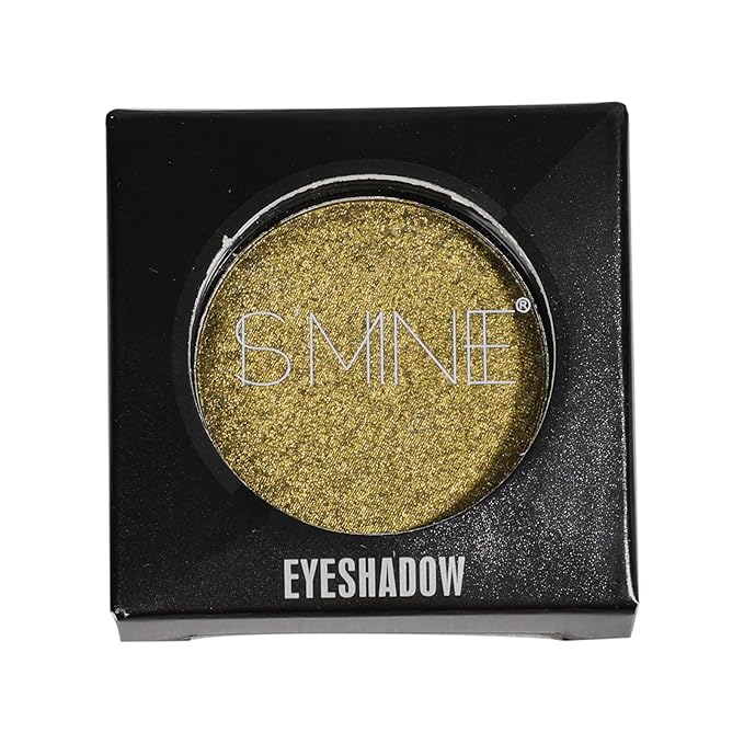 ISMINE Single Eyeshadow Powder Palette Shimmer Gold, High Pigment, Longwear Single Gold Eye Makeup for Day & Night (#16)-Velvo Beauty