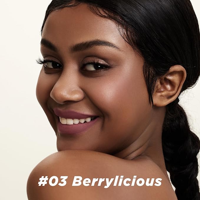 ITY Velvet Matte Finish Lip Stain-Mousse Textured Lip Clay, Nude Shade, Conceals Lip Lines, Rich Pigment Lip Tint Lipsticks, 0.14 oz (4g) in Berrylicious-Velvo Beauty