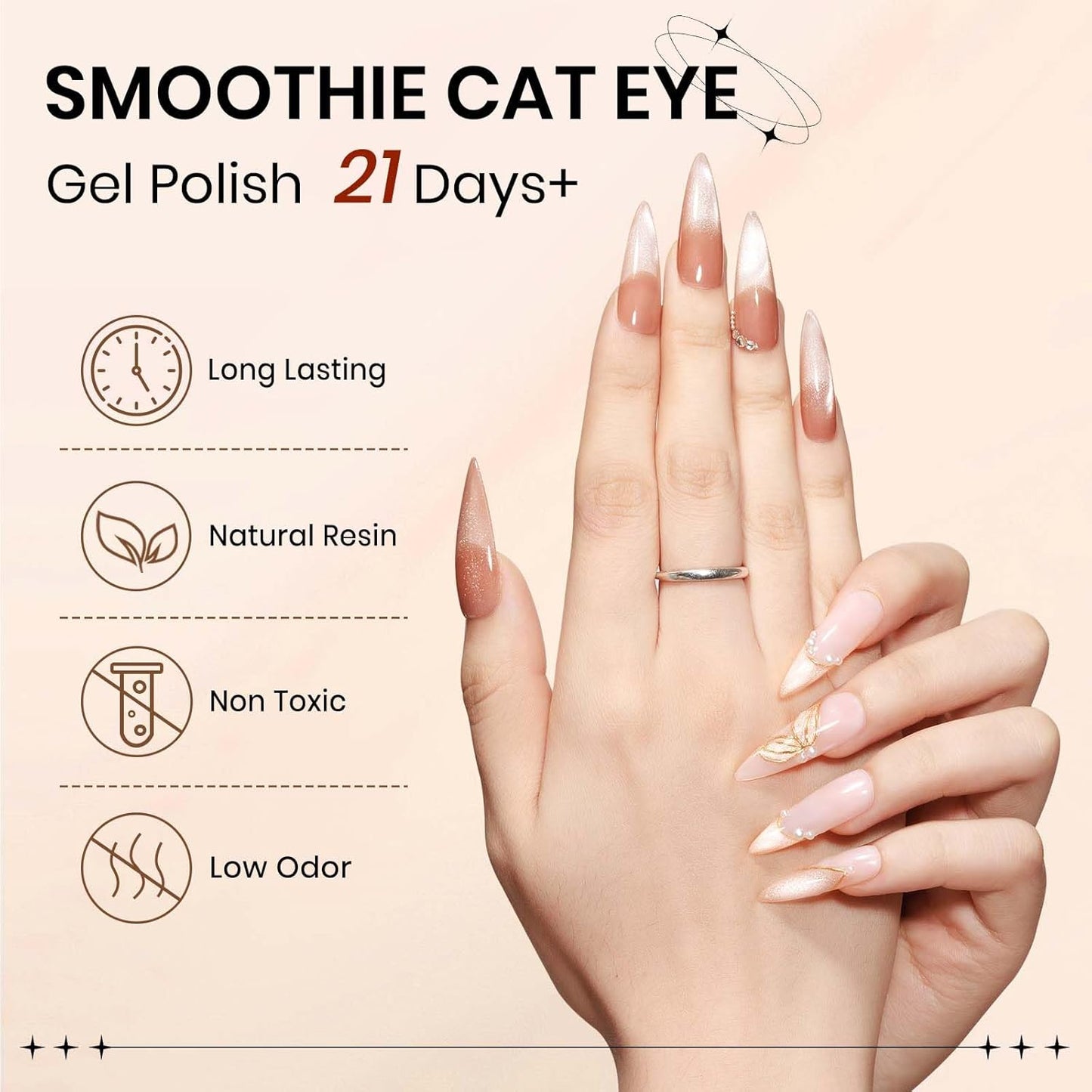 10ml Cat Eye Gel Nail Polish with Magnetic Nail Polish Gel for Home Manicure Nails DIY-Velvo Beauty