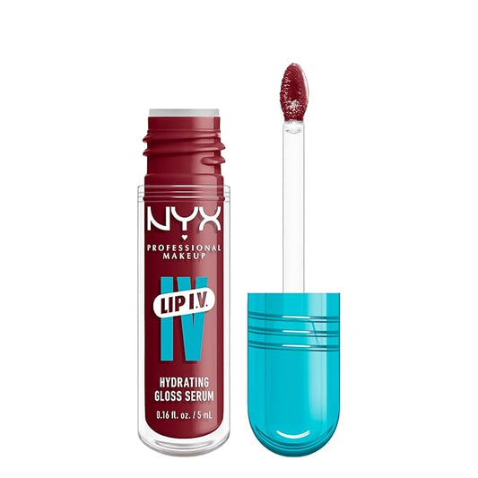 NYX PROFESSIONAL MAKEUP Lip IV Hydrating Glossy Lip Stain with 12HR Hydration - Blush Rush (Pink)-Velvo Beauty