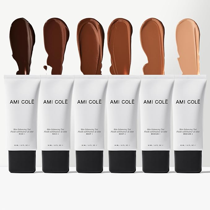 AMI COLÉ Skin-Enhancing Tinted Moisturizer (Medium 2), tinted moisturizer for face, bb cream, skin tint, face makeup-Velvo Beauty