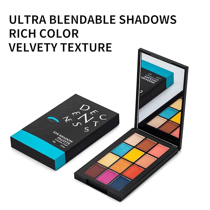 12 Colors Eyeshadow Palette Makeup Shades Nude Matte Shimmer Glitter Pigment, Pro Long Lasting&Waterproof Highlighting Makeup Palette,Ideal Gift(Garden Club)-Velvo Beauty