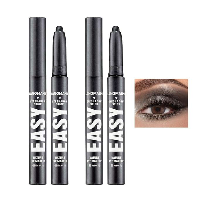 Jolilab Eyeshadow Stick, 2 Colors Matte Professional Bright-Colored Contouring and Highlight Stick, Cream Waterproof Long Lasting High Pigmented Eye Shadow.-Velvo Beauty