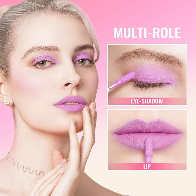 Oulac Matte Liquid Pinky Purple Lipstick for Women, Light Pink Lipstick Long Lasting Waterproof Lip Stain, No Transfer, Creamy High Pigmented Formula with Rose Oil, Vegan & Cruelty-Free, M14-Velvo Beauty