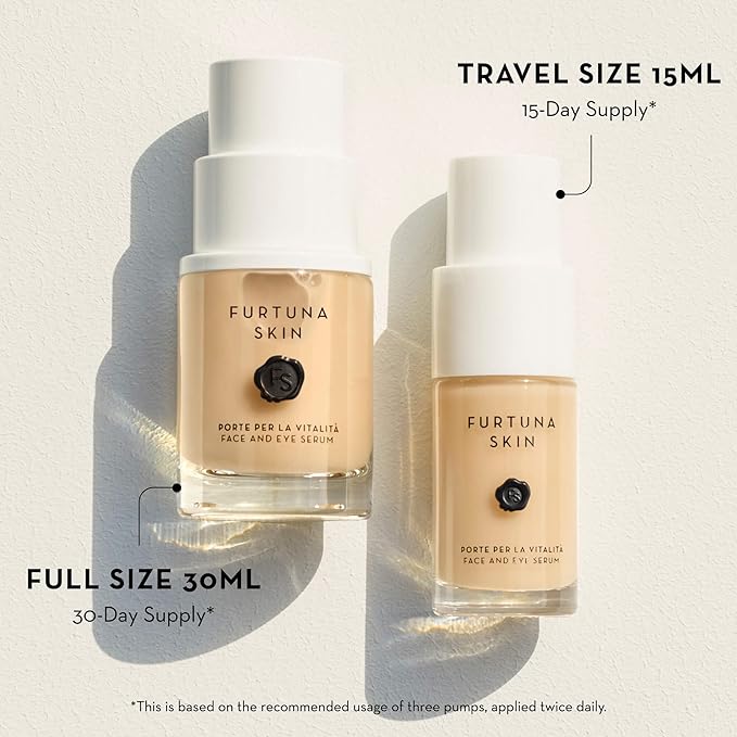 Face & Eye Serum - Dual-Use Formula to Lift, Reduce Puffiness and Even Tone, Wild-Foraged Botanicals, Vegan, Dermatologist Tested, EWG Verified, 15ml-Velvo Beauty
