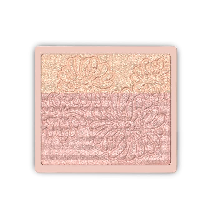 Paul & Joe Pressed Blush Palette Refill Only, Case Sold Separately, Oil-Absorbing Blush Powder, Bi-Color Face Blushes with Fitting Veil Powder, Light Beige and Light Pink, 01 Secret D'Or, 0.17 oz-Velvo Beauty