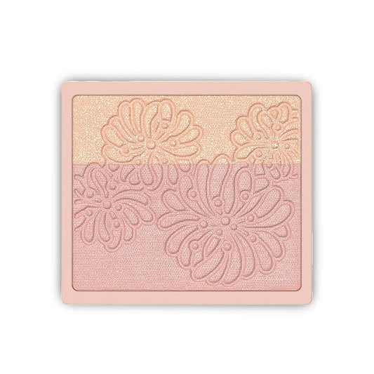 Paul & Joe Pressed Blush Palette Refill Only, Case Sold Separately, Oil-Absorbing Blush Powder, Bi-Color Face Blushes with Fitting Veil Powder, Light Beige and Light Pink, 01 Secret D'Or, 0.17 oz-Velvo Beauty