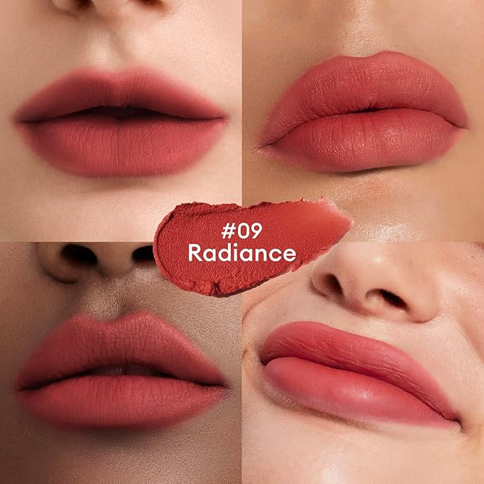 ITY Velvet Matte Finish Lip Stain-Mousse Textured Lip Clay, Conceals Lip Lines, Rich Pigment Lip Tint Lipsticks,2 Pack, 0.14 oz (4g) in Ruby, Radiance-Velvo Beauty