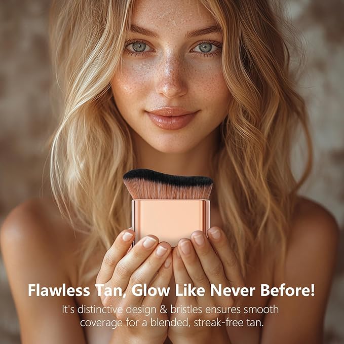docolor Self Tanner Brush Body Makeup Brush for Flawless Face and Body Makeup, Sunless Tanner Blending Brush Body Brush for Self Tanner, Bronzer, Foundation, Vegan & Cruelty Free-Velvo Beauty