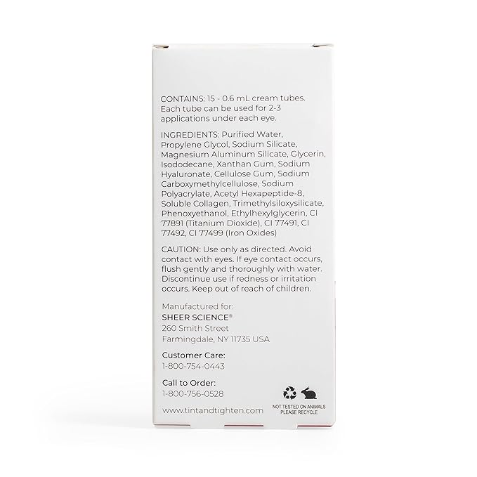 Tint and Tighten Color Smoothing Eye Cream for Wrinkles – Anti Aging Cream Visibly Reduces Under Eye Wrinkles – Eye Cream for Dark Circles and Puffiness – Instant Eye Bag Remover-Velvo Beauty