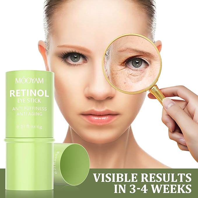 Retinol Eye Cream Brightening Eye Stick Anti-aging Eye Cream for Dark Circles and Puffiness Dark Circles Under Eye Treatment Under Eye Cream Puffy Eyes Treatment Firm Eye Bags Treatment for Men Women-Velvo Beauty