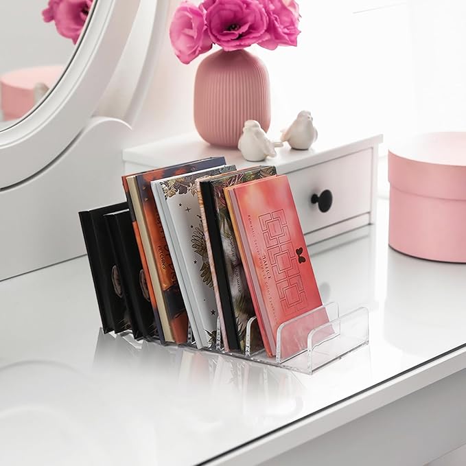 2 Pack Makeup Organizer, Compact Makeup Palette Organize, for Bathroom Countertops, Vanities, Cabinets, Sleek Modern Cosmetics Storage Solution for - Eyeshadow Palettes, Contour Kits, Blush-Velvo Beauty