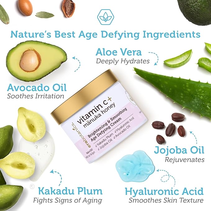 Advanced Vitamin C Face Cream - Brightening & Nourishing with Jojoba Oil, Kakadu Plum for Fine Lines, Wrinkles-Velvo Beauty