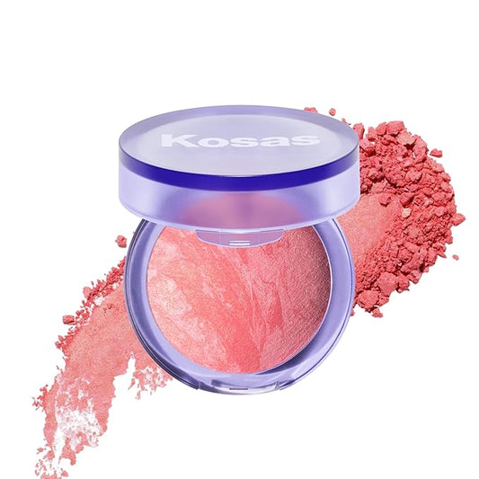 Kosas Blush is Life – Talc-Free Dimensional Blush Baked with Squalane & Hyaluronic Acid – Long Wear, Safe for Sensitive Skin- Blissed-Velvo Beauty