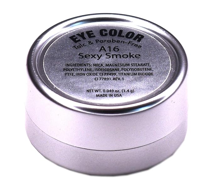 Sexy Smoke Dark Grey Iron Charcoal Matte Pressed Powder Single Vegan Eyeshadow; Talc, Paraben & Cruelty Free-Velvo Beauty