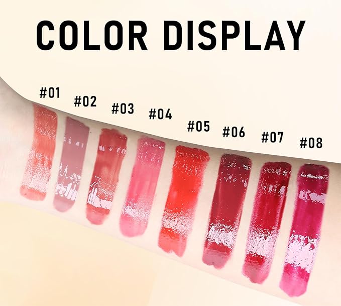 Lip Balm Click Slick, Honey Melting Lip Glow Oil, Moisturizing and Long-lasting Lip Plumper, Non Sticky Lipstick with Coconut Oil (08 Mulberry)-Velvo Beauty