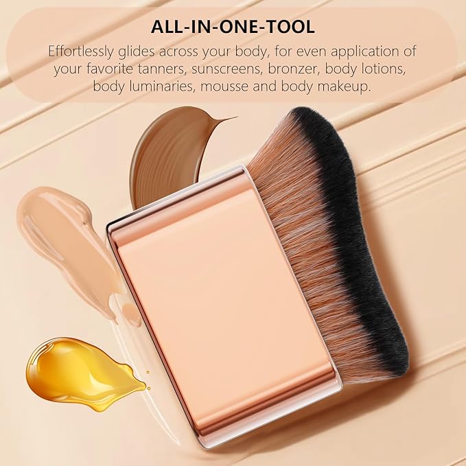 docolor Self Tanner Brush Body Makeup Brush for Flawless Face and Body Makeup, Sunless Tanner Blending Brush Body Brush for Self Tanner, Bronzer, Foundation, Vegan & Cruelty Free-Velvo Beauty