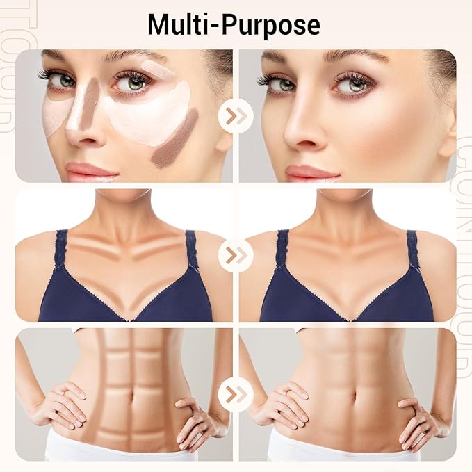 Cream Contour Stick Bronzer Highlighter Face Shaping & Contouring Matte Makeup Long Lasting Waterproof-Velvo Beauty