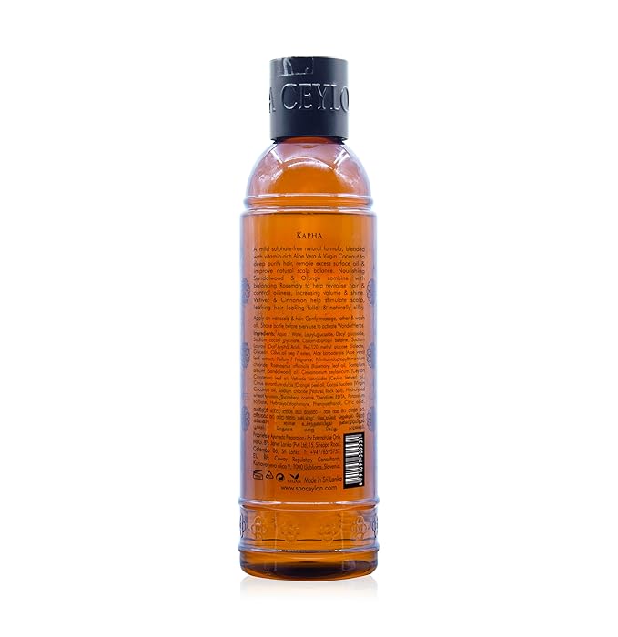 SPA CEYLON Sandalwood Vetiver Gentle Cleanser | Sulfate-Free | Oily Flat & Dull Hair Care | Natural-Velvo Beauty