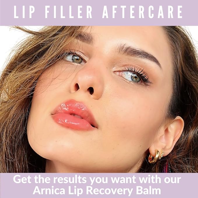 Arnica Lip Balm - Lip Filler Aftercare with Arnica Montana and Bromelain, Topical Bruise Balm Masque for Lip Flip Injections and Implant Surgery to aide with Bruising, Swelling and Redness-Velvo Beauty