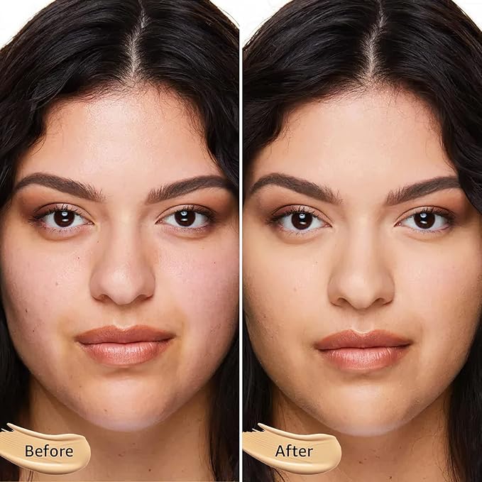 Mushroom Head Air Cushion CC Cream Foundation - Moisturizing & Long-Lasting BB Cream Concealer Makeup Base for All Skin Types, Brighten Long - Lasting Even Color Correcting Concealer (Buff Beige)-Velvo Beauty