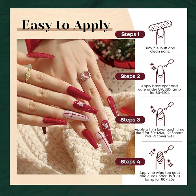 JEWHITENY 23PCS Nail Polish Set 20 Colors Gel Nail Polish Jelly Color Natural and Elegant Long Lasting Suitable for Salon at Home-Velvo Beauty