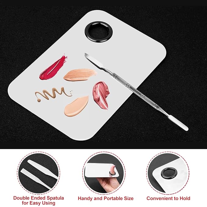 Makeup Palette Cosmetic Palette with Spatula Tool and 100 PCS Makeup Applicators Kit Include Mascara Wands, Lipstick Applicators, Fine Eyeliner Brush-Velvo Beauty