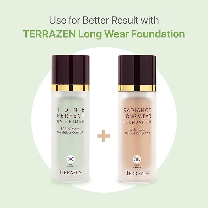 Korean Face Primer 30ml - Korean Makeup & Skincare Lightweight Corrector Base SPF40 Green Cream Corrector - Reduces Redness, Moisturizes for Red, Anti Red, Sensitive Skin with Aloe-Velvo Beauty