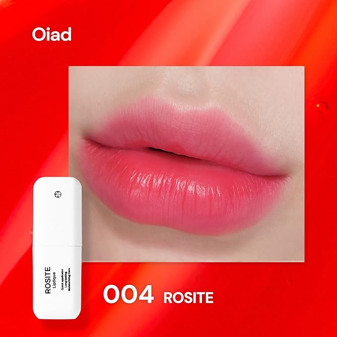 Liptique Korean Lip Stain Peel Off - 24 Hour Long Lasting Lip Tattoo, Waterproof & Transfer Proof, Nourishing & Hydrating Lip Tint for Women, Instant Plumping Lip Tints Peel Off (004 ROSITE)-Velvo Beauty