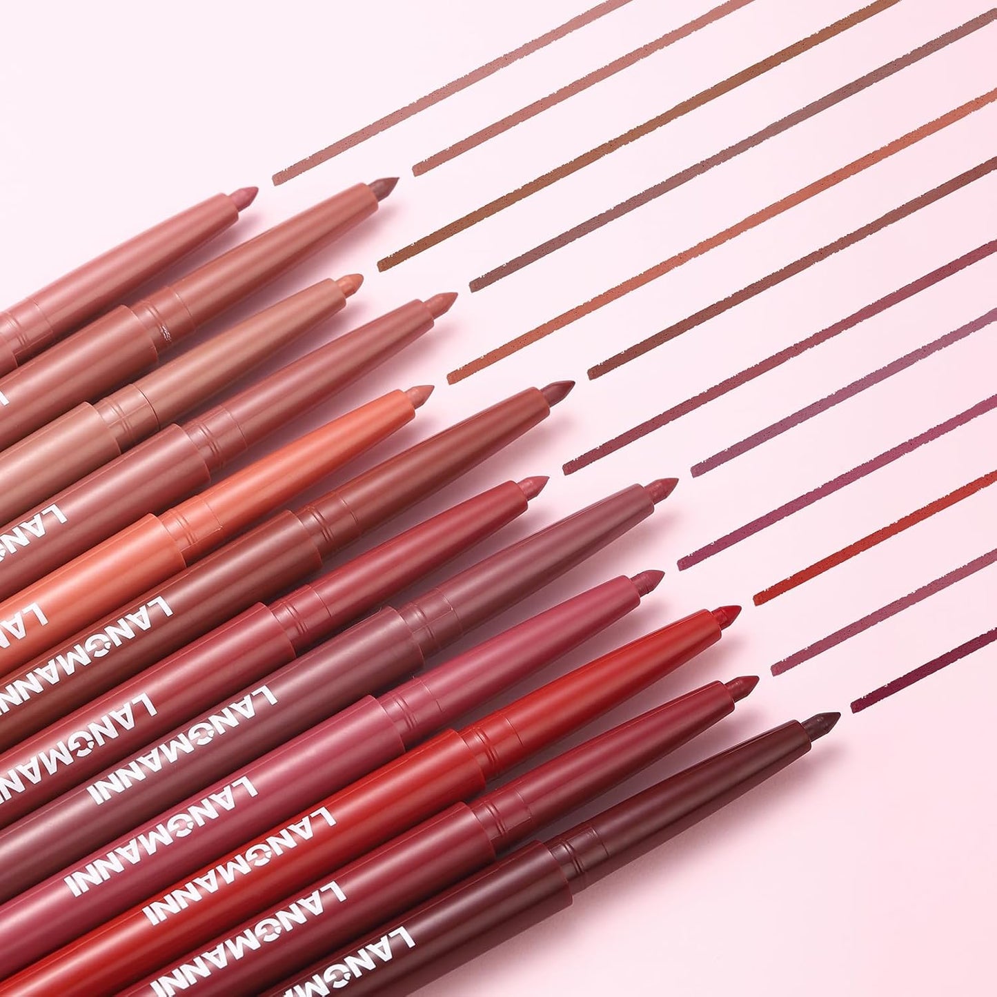 Jolilab 12Pcs Lip Set: 6 Colors Lip Liner+6 Colors Lipstick,Matte/Creamy,Smooth Creamy Texture,Long-Lasting,Bold/Nude Shades for Daily/Party,Vegan,Gift for Makeup Lovers.(Nude - Toned Set A)-Velvo Beauty