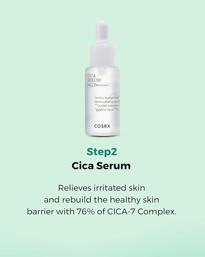 COSRX CICA Relief Kit | Toner, Serum, Cream with Centella Asiatica | Sensitive Skin, Soothing, Moisturizing | Travel Size Set, Gift Set, Korean Skincare, Not Tested on Animals, Paraben Free-Velvo Beauty