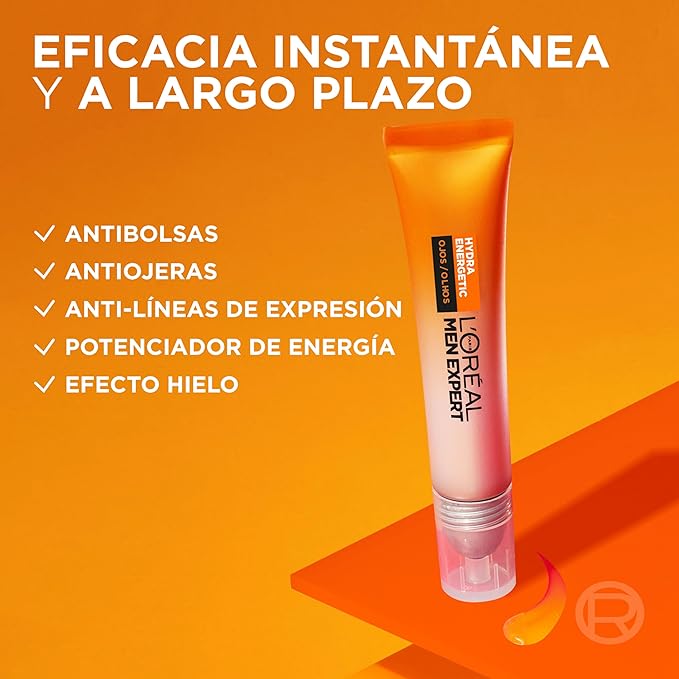 L'Oreal Paris Men Expert Gel Ultra Moisturising Anti-Fatigue Hydra Energetic – 10 ml Eye Roll-On-Velvo Beauty