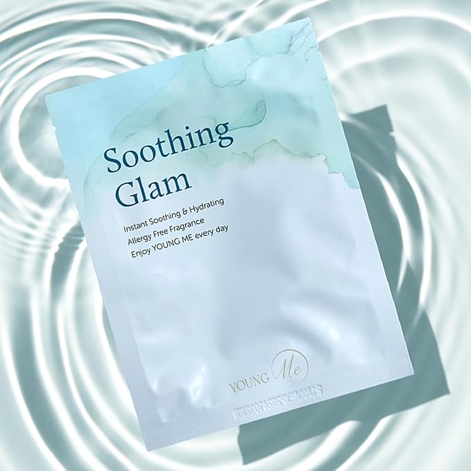 YoungMe Soothing Glam Facial Sheet Mask – 6-Pack | Hydrating & Moisturizing Korean Skin Care for Sensitive & All Skin Types-Velvo Beauty