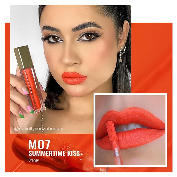 Oulac Matte Lipstick for Women, Long Lasting Liquid Lipstick High Impact Lip Color Full Coverage Lip Makeup with Vitamin E Waterproof Formula,Vegan M07+MS06+MS08-Velvo Beauty