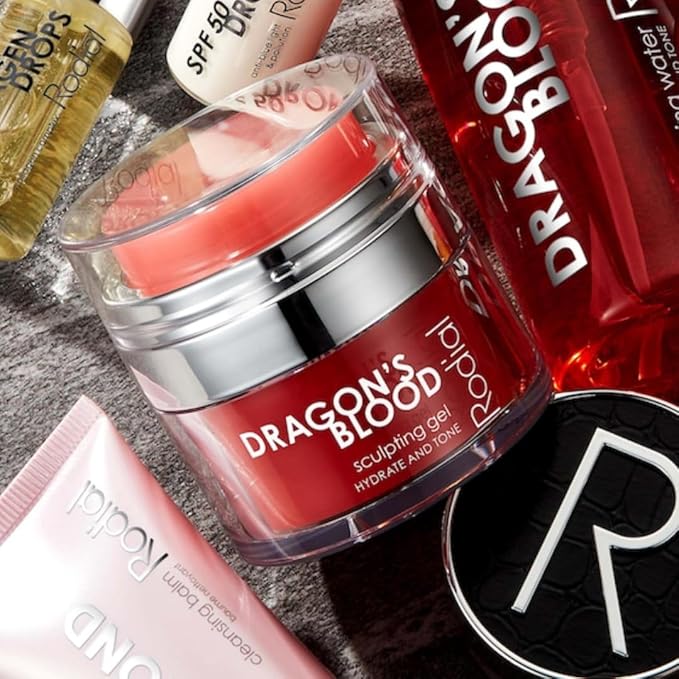 Rodial Dragon's Blood Sculpting Gel 0.3 fl oz - Rejuvenating, Ultra-Hydrating Face Cream - Refreshing Gel/Cream Formula - Triple Action Collagen Formula for a Firmer, Tighter and Smoother Skin Look-Velvo Beauty
