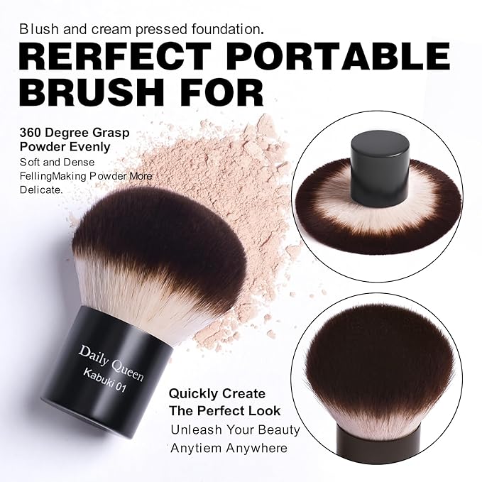 25 pcs Makeup Brush Set Holder Black Professional Kabuki Powder Concealers Eye shadows Blush Eyeliner Eyebrow Contour Eye blending Brushes (25pcs brush with box)-Velvo Beauty