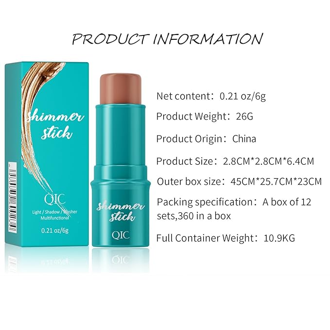 3Pcs Cream Contour Stick, with Highlighter Stick Milk Bronzer Stick Blush Stick, Face Contour Stick with Makeup Brush and Sponge, Easy to Sculpt the Face, Long Lasting, Waterproof-Velvo Beauty