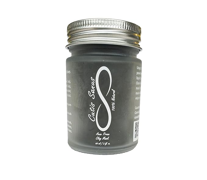 100% Natural Acne Prone Skin Clay Mask 120g All Clay & No Water-Velvo Beauty