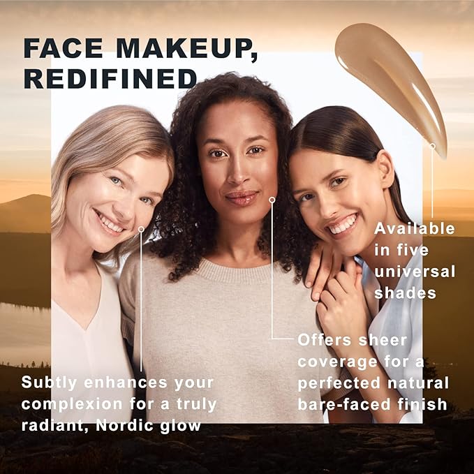 Lumene Invisible Illumination Instant Beauty Glow Serum - Sheer-Coverage Face Makeup + Brightening Serum - Infused with Nordic Algae and Vitamin E for Instant Radiance - Universal Tan (30ml)-Velvo Beauty