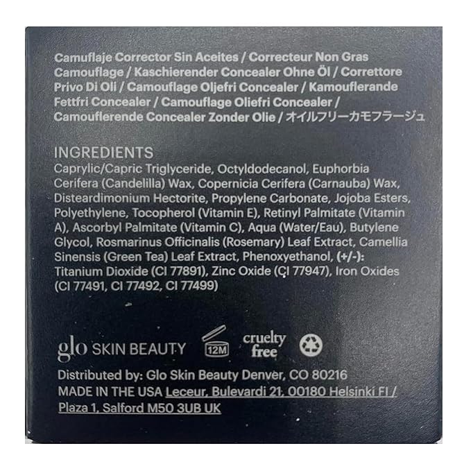 Glo Skin Beauty Oil-Free Camouflage Concealer - Correct and Conceal Imperfections, Blemishes & Dark Spots, Nourishing Makeup for a More Even Complexion (Golden)-Velvo Beauty