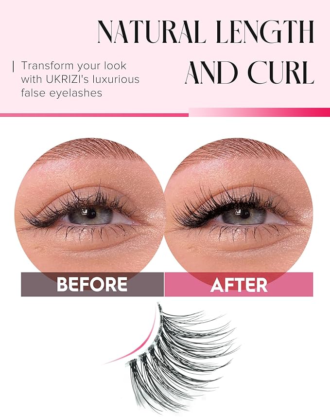Half Lashes Natural Lashes Wispy Lashes Corner Lashes 3/4 False Eyelashes Natural Half Eyelashes Clear Band Lashes W05-Velvo Beauty