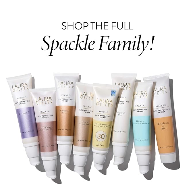 LAURA GELLER NEW YORK Spackle Skin Perfecting Primer Broad Spectrum Sunscreen SPF 30 - Primer for Face Before Makeup with Sun Protection for a Dewy Glow-Velvo Beauty